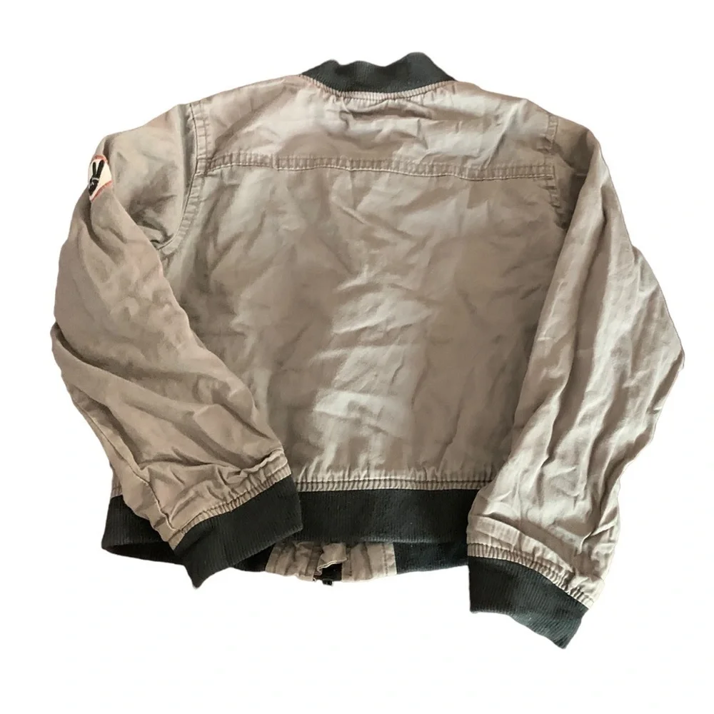 Hudson boys size 6 grey Let's Rock Bomber Jacket